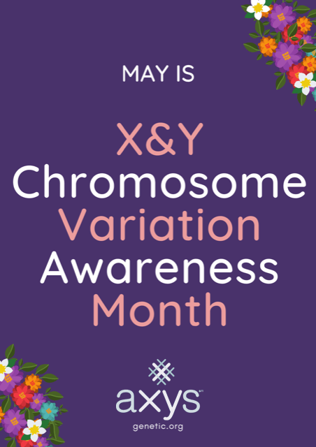 National X & Y Chromosome Variation Awareness Month Social Media Graphic No. 3